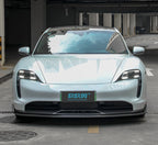 Porsche Taycan Carbon Fiber Front Lip Splitter
