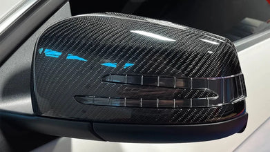 Mercedes W204 Side Mirror Covers Original Carbon Fiber - Replacement