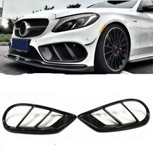 Mercedes W205 C Class Front Fog Light Cover - Orginal Carbon Fiber