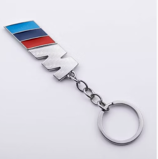BMW M Logo Metal Keychain